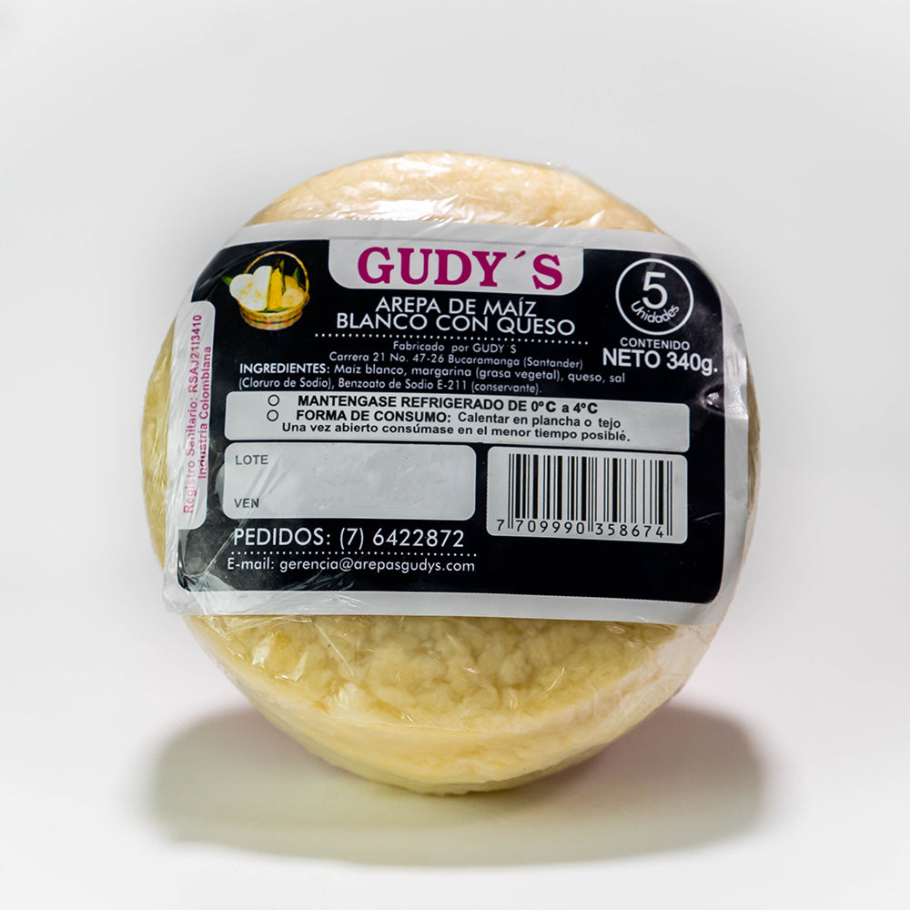 Arepa Blanca por 5 unidades