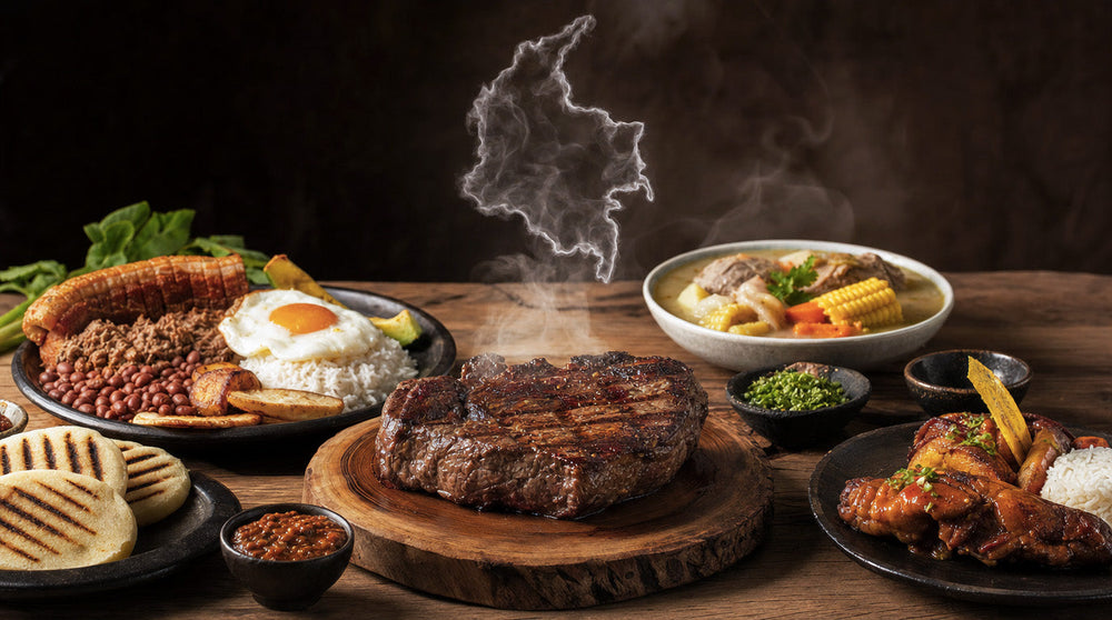 Tradición y Sabor: Platos Típicos Colombianos con Carne Premium.